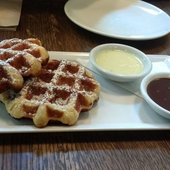 Medina Cafe - Waffles were ok but not with the wait. Get the food instead! - Breakfast & Brunch Near Me - Vancouver, British Columbia