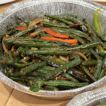 Lee's House Restaurant - Szechuan Green Beans: decent crisp and flavour! - Chinese Near Me - Victoria, British Columbia