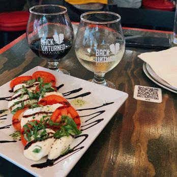 Back Unturned Brewing - Caprese Salad - Brewpubs Near Me - San Antonio, Texas