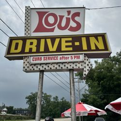 Lou's Drive-In - Lou's drive-in sign