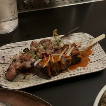 Sekoya - Chicken thigh skewer; beef tongue skewer - Cocktail Bars Near Me - Palo Alto, California Sekoya - Chicken thigh skewer; beef tongue skewer - Cocktail Bars Near Me - Palo Alto, California