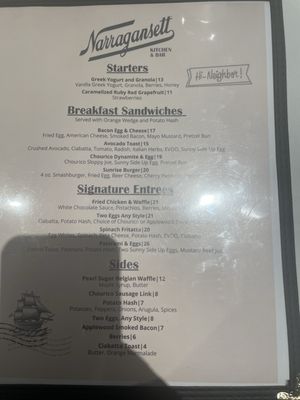 Menu photo 1 Narragansett Kitchen & Bar Warwick, RI Menu photo 1 Narragansett Kitchen & Bar Warwick, RI