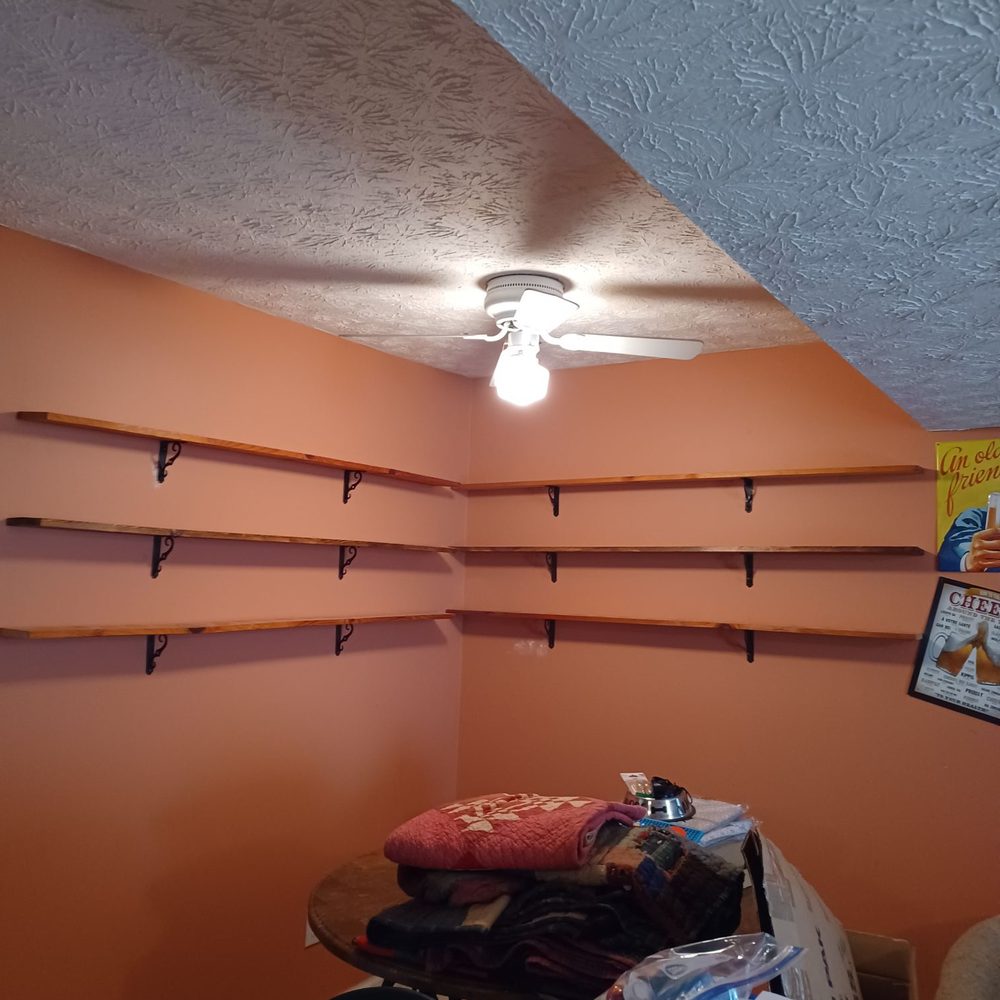 Sms Painting - Before...they took down the shelves to paint. - Painters Near Me Sms Painting - Before...they took down the shelves to paint. - Painters Near Me