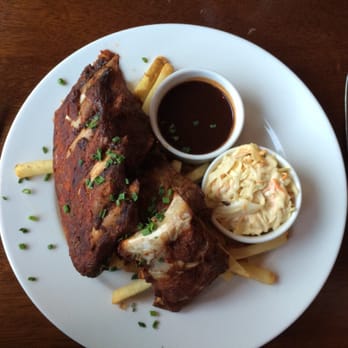 Nydalen Bryggeri og Spiseri - Spare ribs with French fries and coleslaw - Breweries Near Me - Oslo, 03 Nydalen Bryggeri og Spiseri - Spare ribs with French fries and coleslaw - Breweries Near Me - Oslo, 03