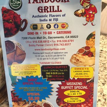Tandoori Grill - Indian Near Me - Sacramento, California