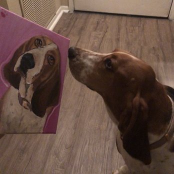 Pawcasso Paint Parties - Barry baby loves her picture. - Paint & Sip Near Me Pawcasso Paint Parties - Barry baby loves her picture. - Paint & Sip Near Me