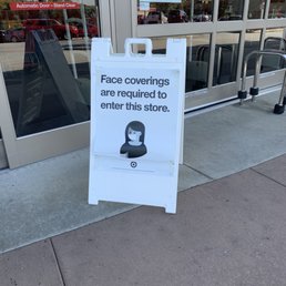 Face coverings required