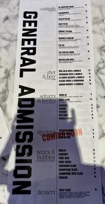 Menu photo 5 General Admission Los Angeles, CA Menu photo 5 General Admission Los Angeles, CA