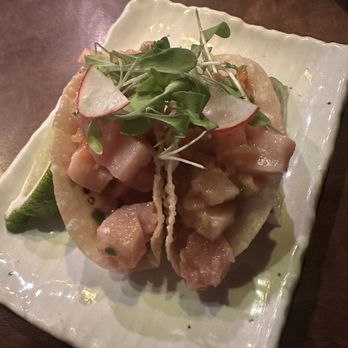Roka Akor - Crispy Sashimi Tacos with Tabasco Ponzu, Avocado - Sushi Bars Near Me - San Francisco, California Roka Akor - Crispy Sashimi Tacos with Tabasco Ponzu, Avocado - Sushi Bars Near Me - San Francisco, California