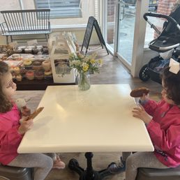 Twin girls eating Saras Favorite Chocolate Chip Cookie on a rainy day! Twin girls eating Saras Favorite Chocolate Chip Cookie on a rainy day!