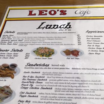 Leo's Cafe - Lengthy menu - lots of choices! - Breakfast & Brunch Near Me - San Miguel, California