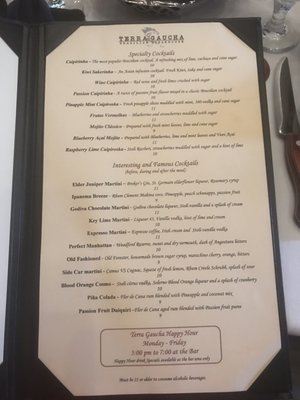 Menu photo 5 Terra Gaucha Tampa, FL Menu photo 5 Terra Gaucha Tampa, FL