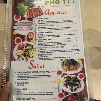 Pho 777 - Menu - Vietnamese Near Me - Honolulu, Hawaii