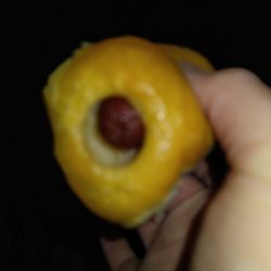A little blurry but this is the sausage roll.