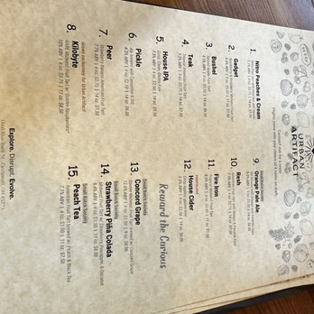 Urban Artifact - On tap menu - Breweries Near Me - Cincinnati, Ohio