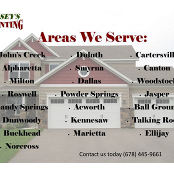 Casey's Painting - Areas We Serve - Painters Near Me - Acworth, Georgia Casey's Painting - Areas We Serve - Painters Near Me - Acworth, Georgia