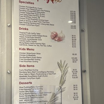 Spicy One - Menu - Indonesian Near Me - Overland Park, Kansas Spicy One - Menu - Indonesian Near Me - Overland Park, Kansas