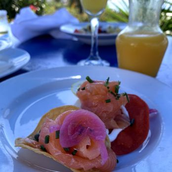 Las Brisas - Smoked salmon tostadas - Mexican Near Me - Laguna Beach, California Las Brisas - Smoked salmon tostadas - Mexican Near Me - Laguna Beach, California