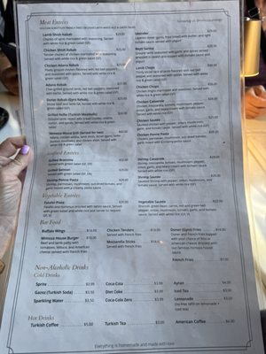 Menu photo 3 Mimoza Mediterranean Restaurant San Diego, CA