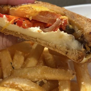 Two Chicks South - The Very Veggie Melt with Parm Garlic fries...mmmmmmmm - Breakfast & Brunch Near Me - Reno, Nevada Two Chicks South - The Very Veggie Melt with Parm Garlic fries...mmmmmmmm - Breakfast & Brunch Near Me - Reno, Nevada