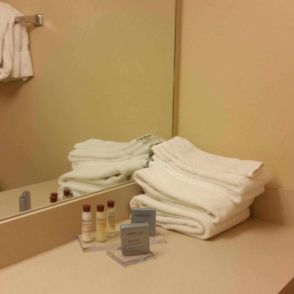 Yay for Mineral Fusion (vegan & cruelty free) being the choice of toiletries for this hotel. Yay for Mineral Fusion (vegan & cruelty free) being the choice of toiletries for this hotel.