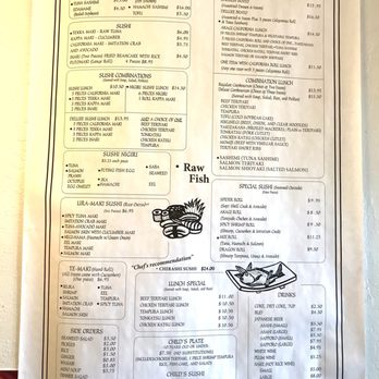 Akagi Restaurant - the menu of the restaurant - Japanese Near Me - San Bruno, California