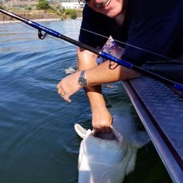 Fishing with Marvin was a VERY physical challenge, but lots of fun for our group in July of 2017.  This is an 8 1/2 footer.