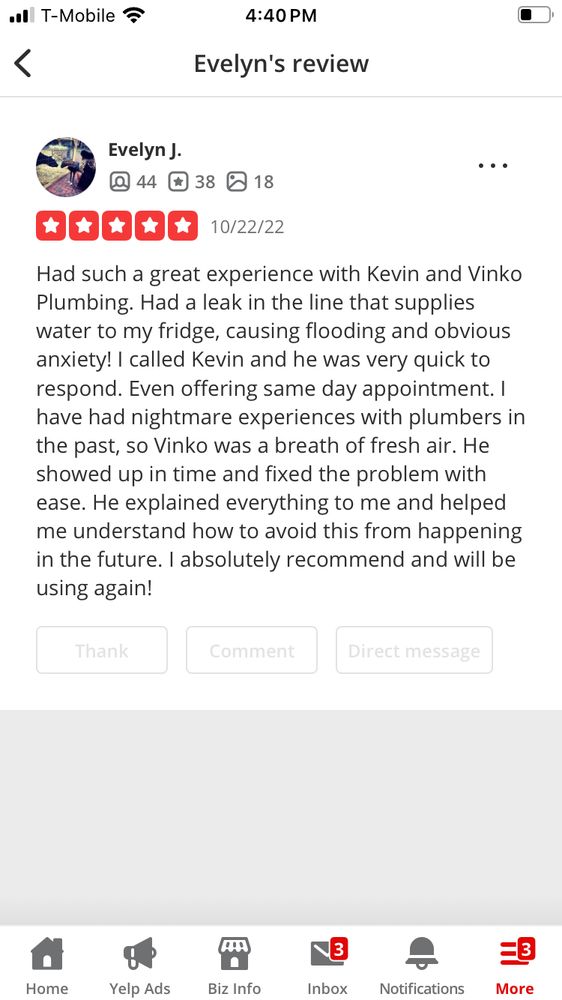 Slide of Vinko Plumbing