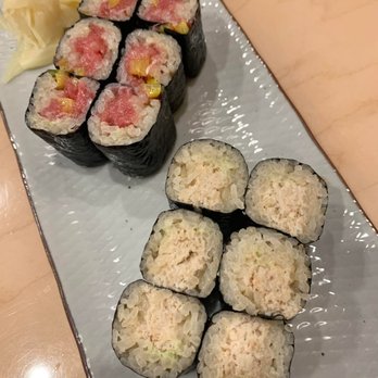 Sushi Kisen - torotaku (top) and kanimi (bottom) roll - Japanese Near Me - Arcadia, California Sushi Kisen - torotaku (top) and kanimi (bottom) roll - Japanese Near Me - Arcadia, California