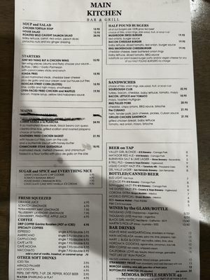 Menu photo 1 Main Kitchen Bar & Grill Canoga Park, CA Menu photo 1 Main Kitchen Bar & Grill Canoga Park, CA