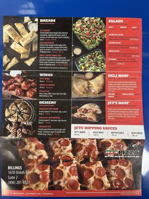 Menu photo 1 Jet's Pizza Billings, MT