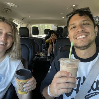 Highway Espresso - a man and a woman in a car - Coffee & Tea Near Me - Naches, Washington