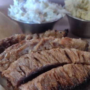 Southbay Dickerson's BBQ - Beef brisket with some coleslaw and potato salad sides. - Barbeque Near Me - Olympia, Washington Southbay Dickerson's BBQ - Beef brisket with some coleslaw and potato salad sides. - Barbeque Near Me - Olympia, Washington