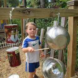 Knollwood Community Pre-School - Outside play includes a chance to explore the Sound Garden.