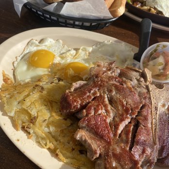 Steak 'n' Egger - 1 Ib. T-Bone Steak with Hashbrowns, and Toast - Diners Near Me - Chicago, Illinois
