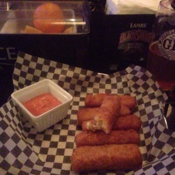 The Mugshot Tavern - Mac and cheese fritters with special sauce (taste like ketchup, mayo and sriracha). Not hot enough and not gooey cheesey inside. - Bars Near Me - Toronto, Ontario The Mugshot Tavern - Mac and cheese fritters with special sauce (taste like ketchup, mayo and sriracha). Not hot enough and not gooey cheesey inside. - Bars Near Me - Toronto, Ontario