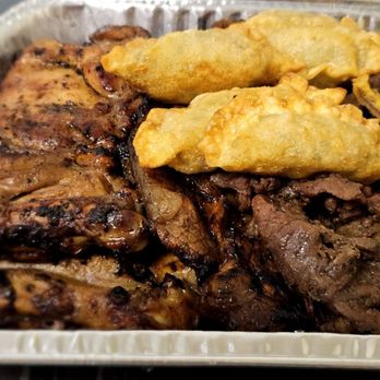 Soon's Kal Bi BBQ - Close up of the ono meat jun... - Korean Near Me - Honolulu, Hawaii
