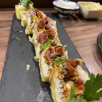 Fujiya - Cowboy Roll - hubby dubbed it as a great option if you're not into hella raw - Japanese Near Me - Elk Grove, California