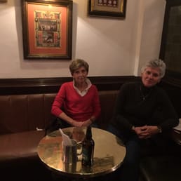 Two of the Kenric Lunch club at our post-meal drink!