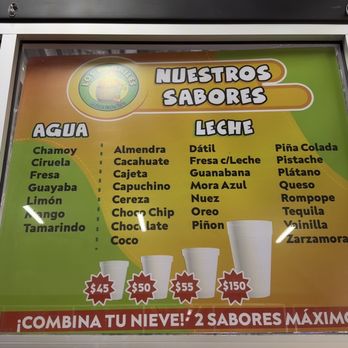 Los Barriles - Menu - Ice Cream & Frozen Yogurt Near Me - Mexicali, BCN