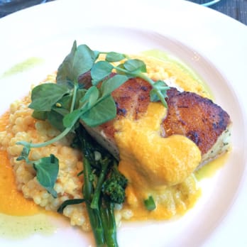 Altius - sea bass with lobster couscous and brocollini - New American Near Me - Pittsburgh, Pennsylvania Altius - sea bass with lobster couscous and brocollini - New American Near Me - Pittsburgh, Pennsylvania