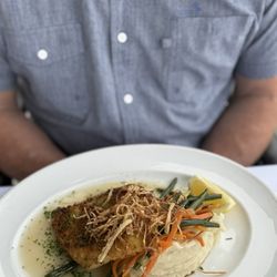 Captain Bills Restaurant & Catering - Horseradish crusted grouper