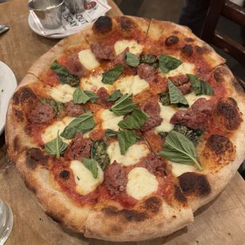 OneSpeed - Margherita pizza with sausage added - Italian Near Me - Sacramento, California