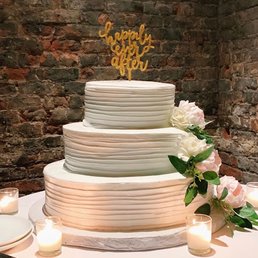Three tiered wedding cake
