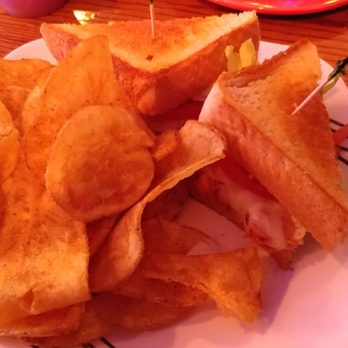 Speakeasy Tavern - Turkey & Havarti on Texas toast with homemade chicken chips. Delicious - Speakeasies Near Me - Greensboro, North Carolina Speakeasy Tavern - Turkey & Havarti on Texas toast with homemade chicken chips. Delicious - Speakeasies Near Me - Greensboro, North Carolina
