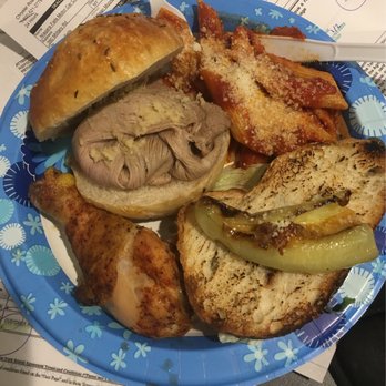 Scipione Catering - Beef on wick, drum stick, pasta, hot peppers w/toast. All was great! - Caterers Near Me - Niagara Falls, New York Scipione Catering - Beef on wick, drum stick, pasta, hot peppers w/toast. All was great! - Caterers Near Me - Niagara Falls, New York