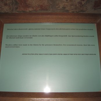 Malá pevnost Terezín - "Wooden coffins were made in the Ghetto by the prisoners themselves.  For economical reasons, their lids were used several times." - Landmarks & Historical Buildings Near Me - Terezín, US