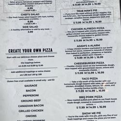 Primos Pizza - Menu