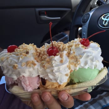 J's Water And Ice Cream - Banana split! - Ice Cream & Frozen Yogurt Near Me - Covina, California J's Water And Ice Cream - Banana split! - Ice Cream & Frozen Yogurt Near Me - Covina, California