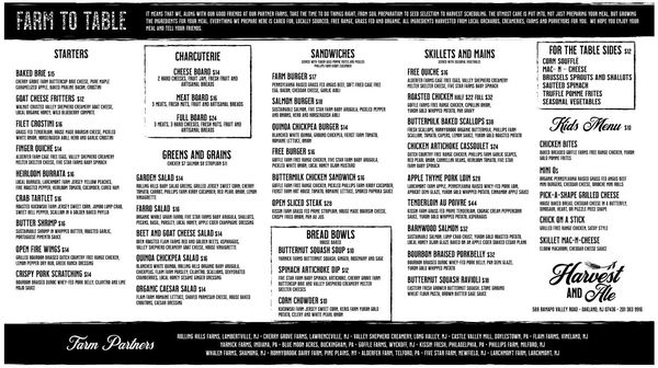 Menu photo 1 Harvest and Ale Oakland, NJ Menu photo 1 Harvest and Ale Oakland, NJ